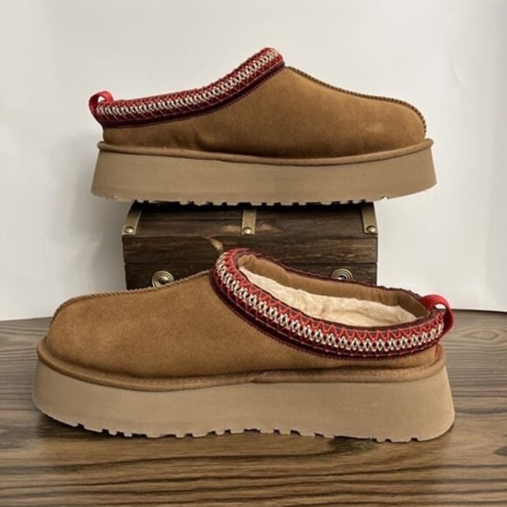 UGG Brown and Red Women's Clogs